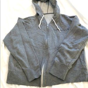 Gray Coachella Full Zip Hoodie